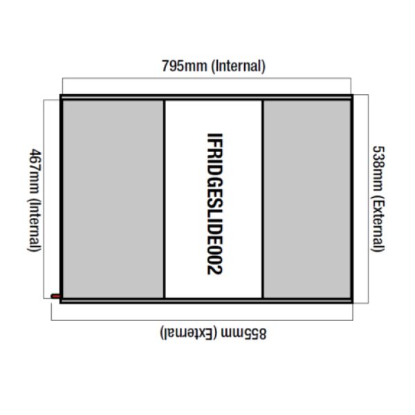 Fridge Slide - 65L/74L (Inc. 4 x straps) - Image 3