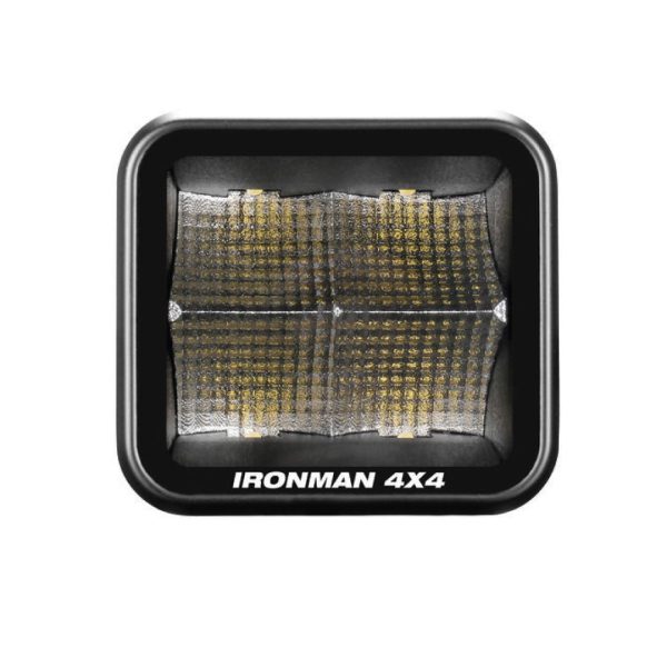 40W Bright Cube Flood Beam LED Cube Light - 81 x 75mm (Each) - Clear
