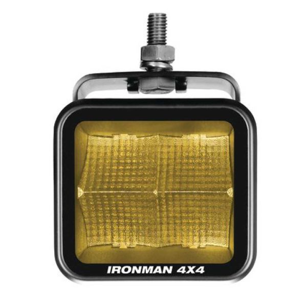 40W Bright Cube Flood Beam LED Cube Light - 81 x 75mm (Each) - Amber - Image 3