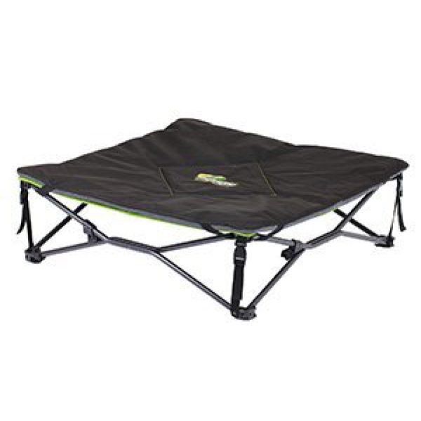 Quick Fold Dog Bed with Padded Mat (80 x 80 x 25cm)