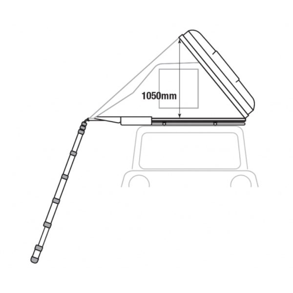 Nomad 1300 Rooftop Tent - ABS Hardtop - Image 7