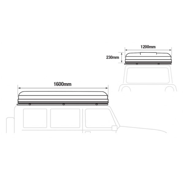 Nomad 1300 Rooftop Tent - ABS Hardtop - Image 8