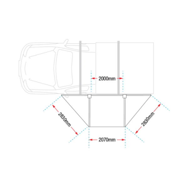 Deltawing 180° Awning - 2.15m - Image 5