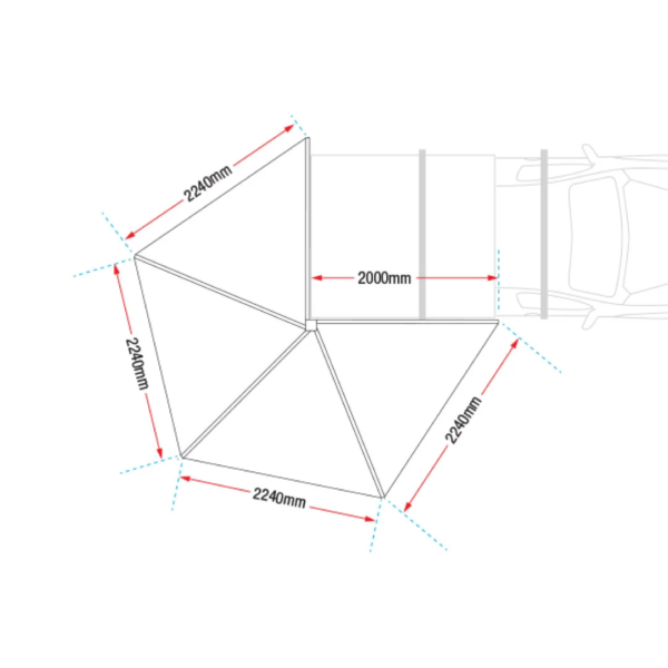 Deltawing 270° Awning - Right - Image 5