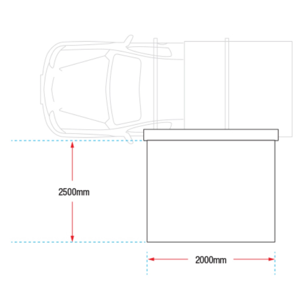 Deltawing 90° Awning - 2.0m - Image 4